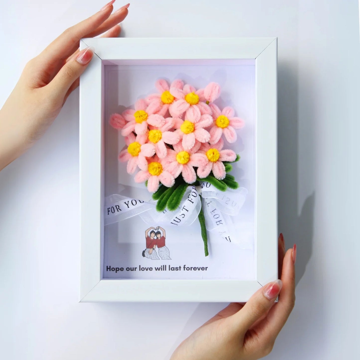 Pink Daisy Flower Frame
