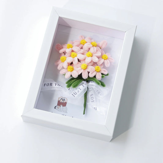 Pink Daisy Flower Frame