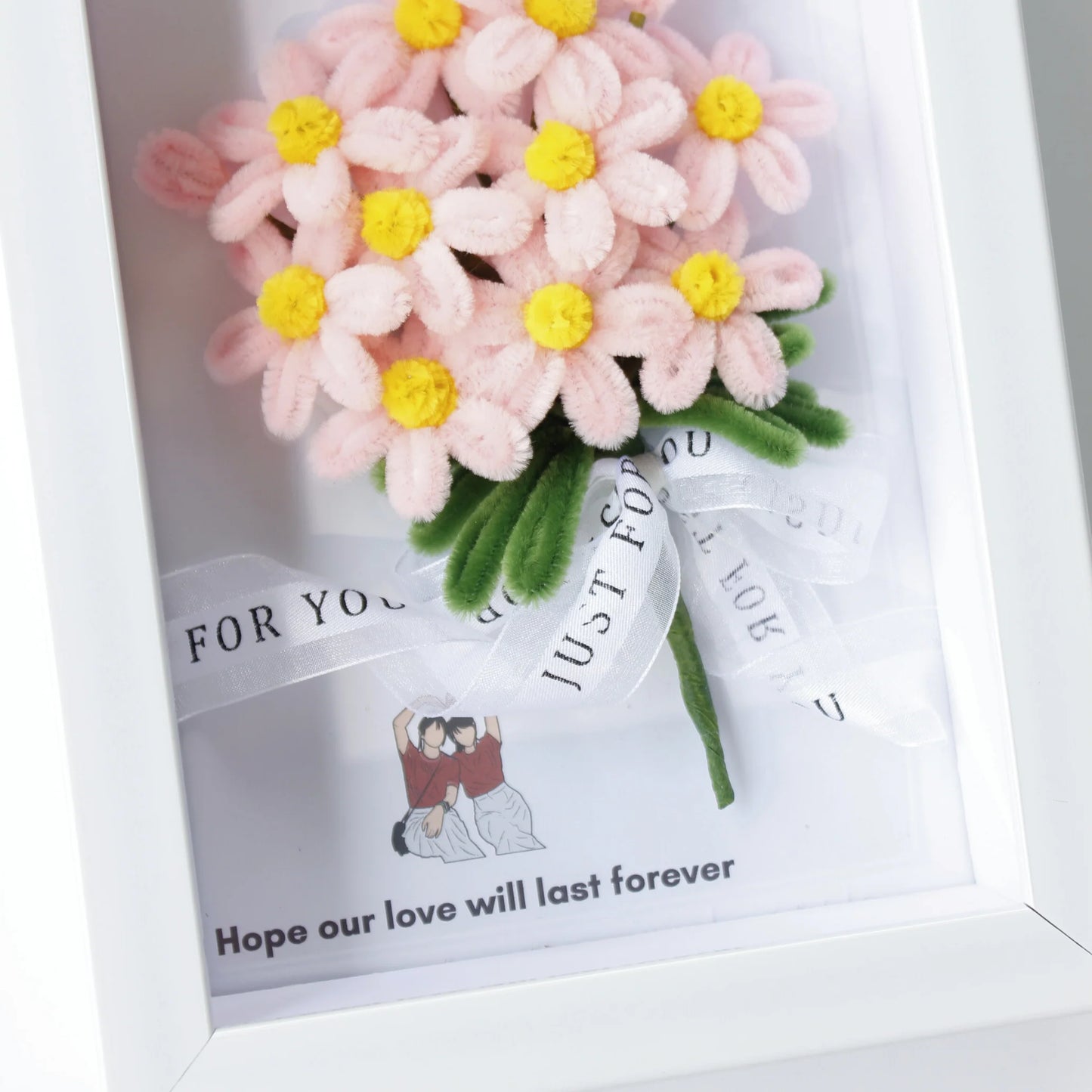 Pink Daisy Flower Frame