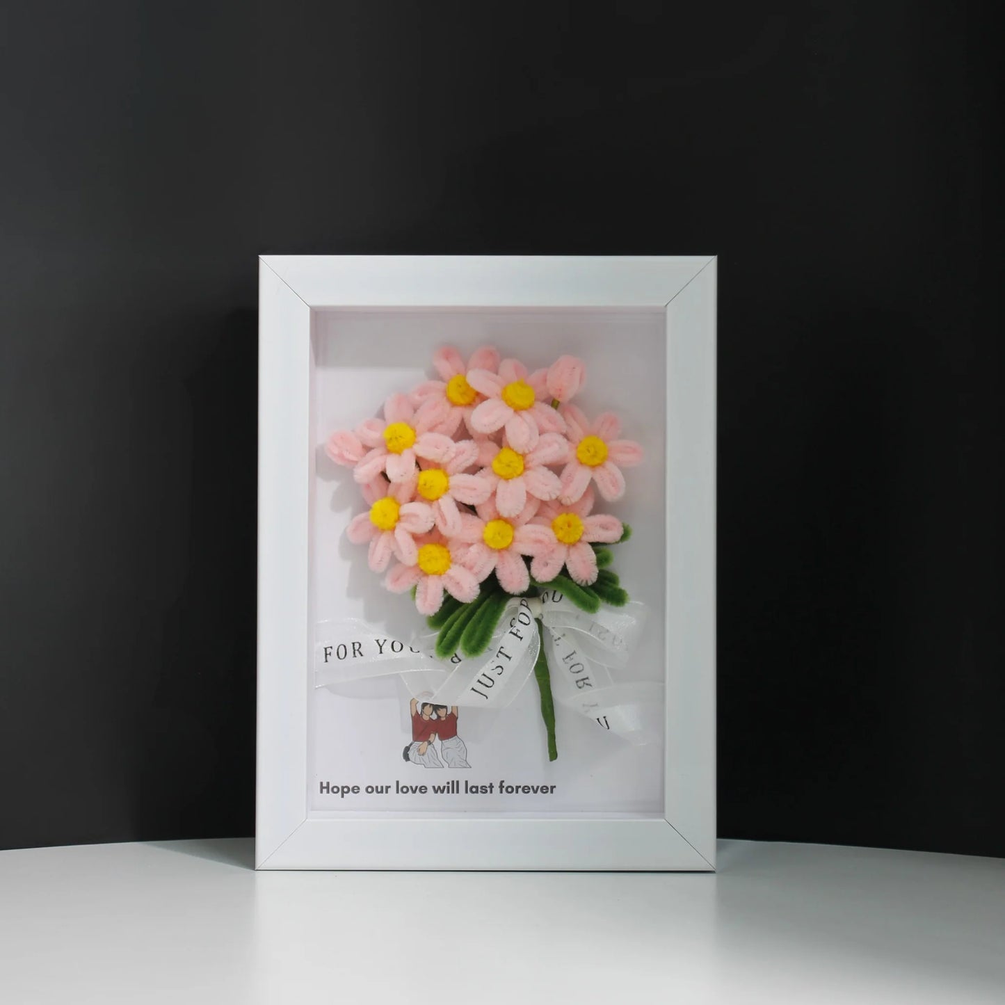 Pink Daisy Flower Frame